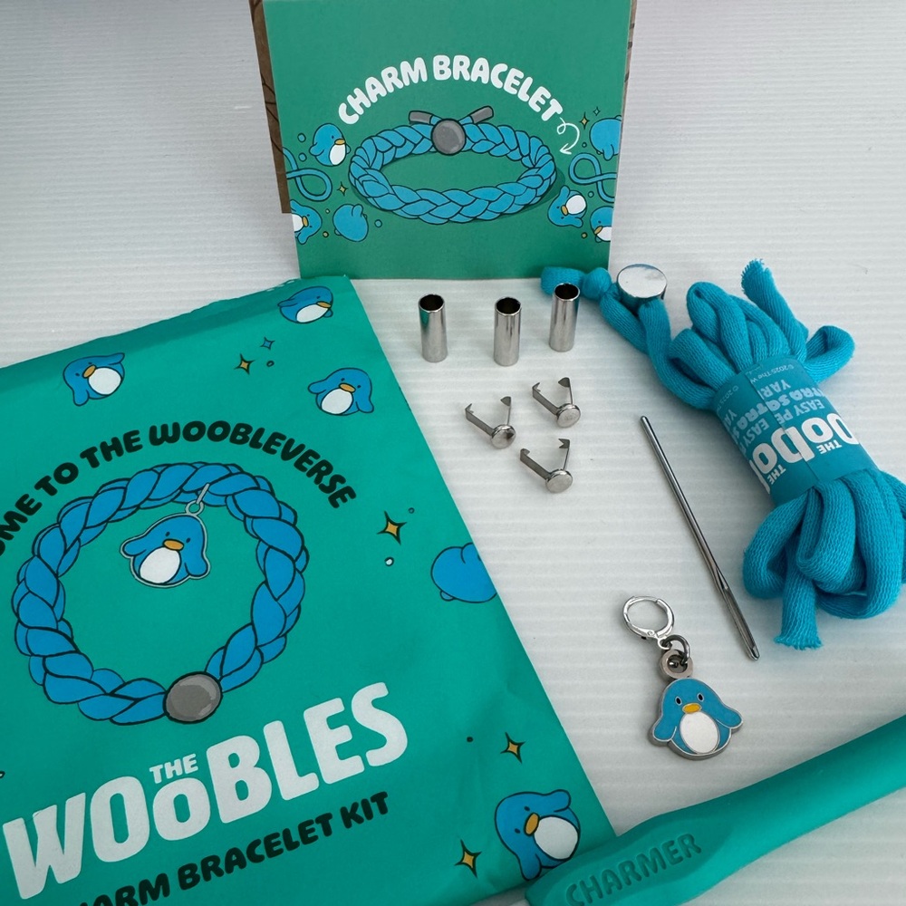 The Woobles Pierre the Penguin Charm Bracelet Kit